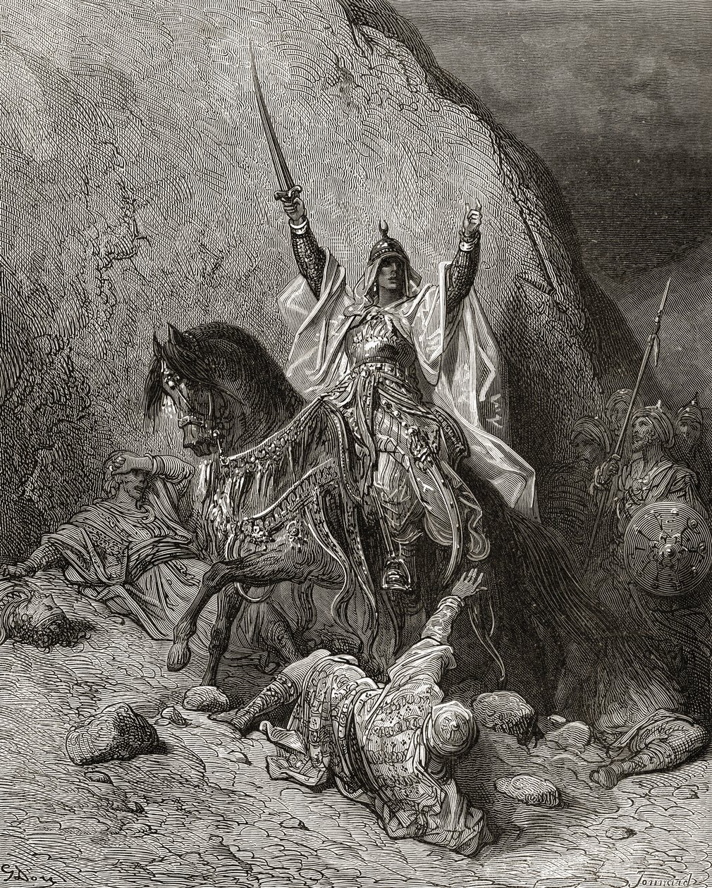 Saladin Yusuf, Sultan during Second Crusade, illustration from 