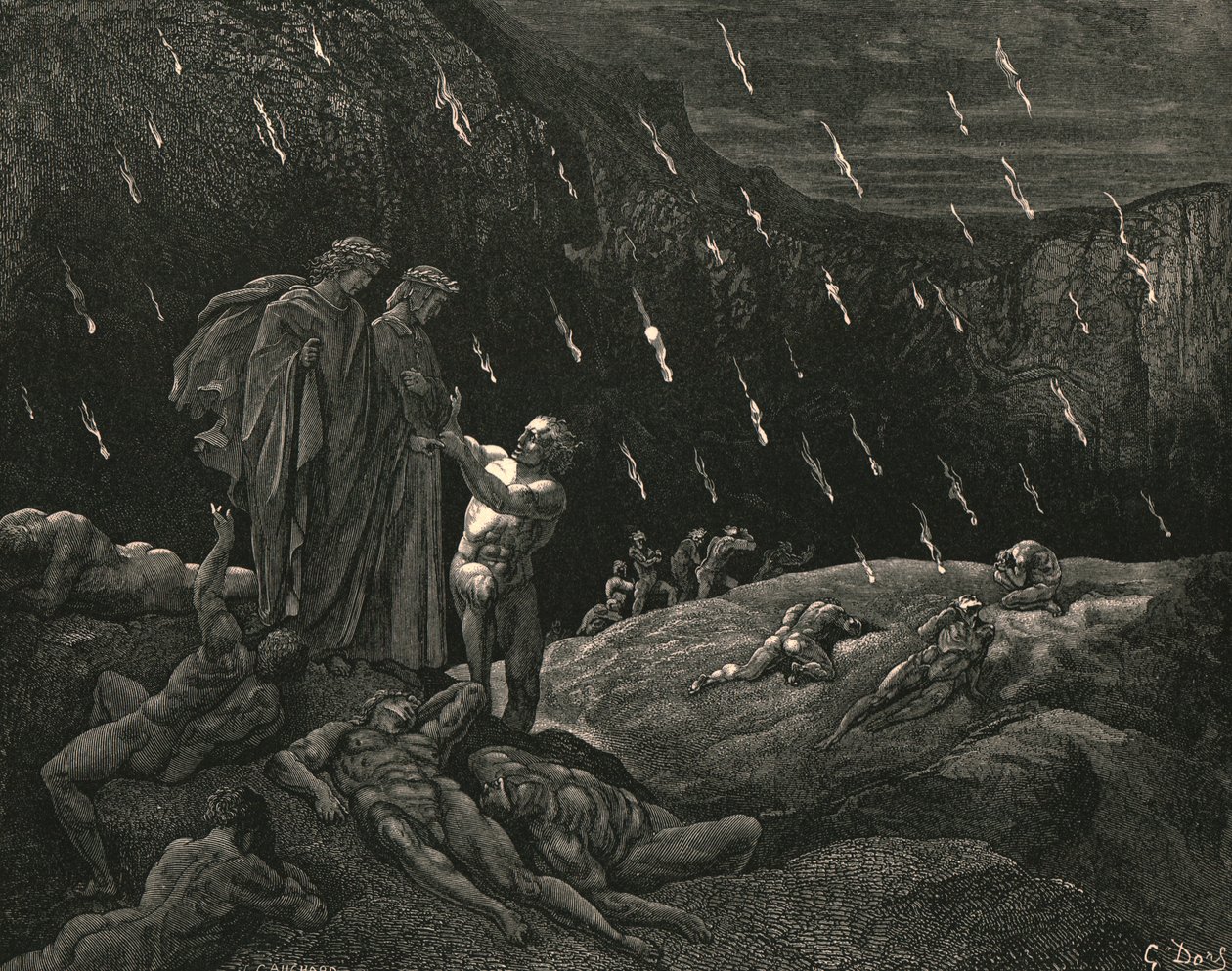 Sir! Brunetto! And are ye here, c1890 by Gustave Dore