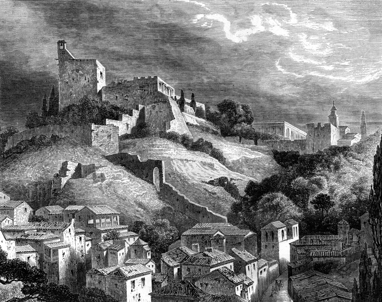 The Alhambra, Granada, southern Spain, 19th century by Gustave Dore