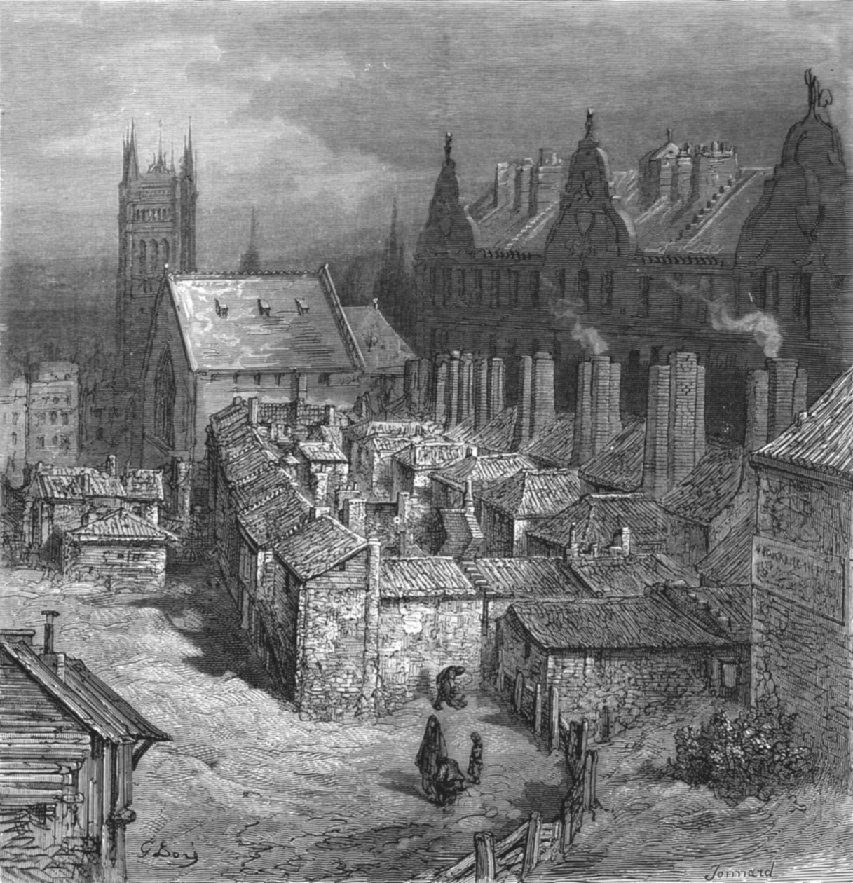 The Devils Acre - Westminster, 1872 by Gustave Dore