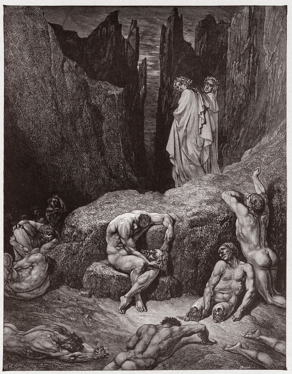 The Divine Comedy, Inferno, Canto 29: Virgil reproves Dante