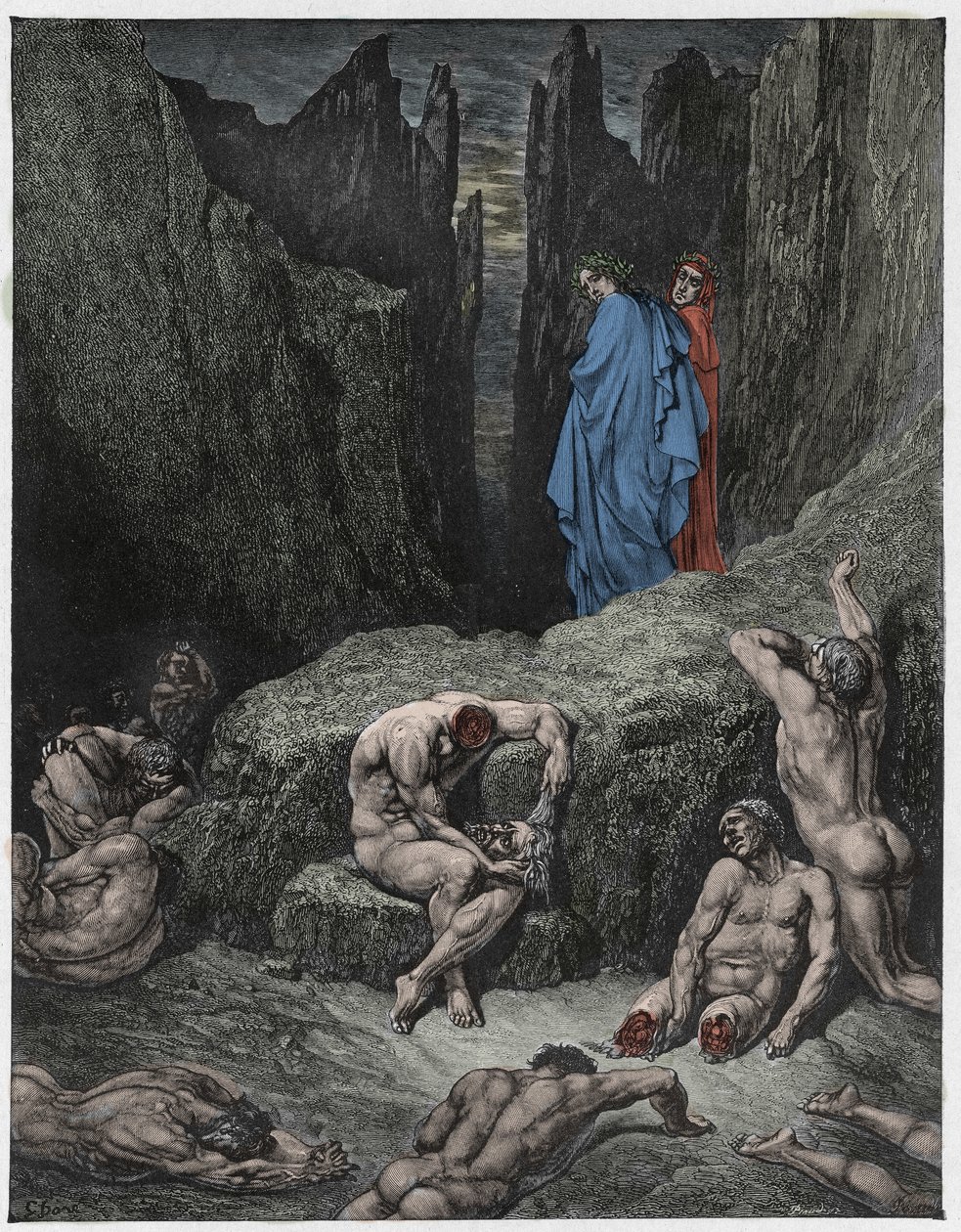 The Divine Comedy, Inferno, Canto 29: Virgil reproves Dante