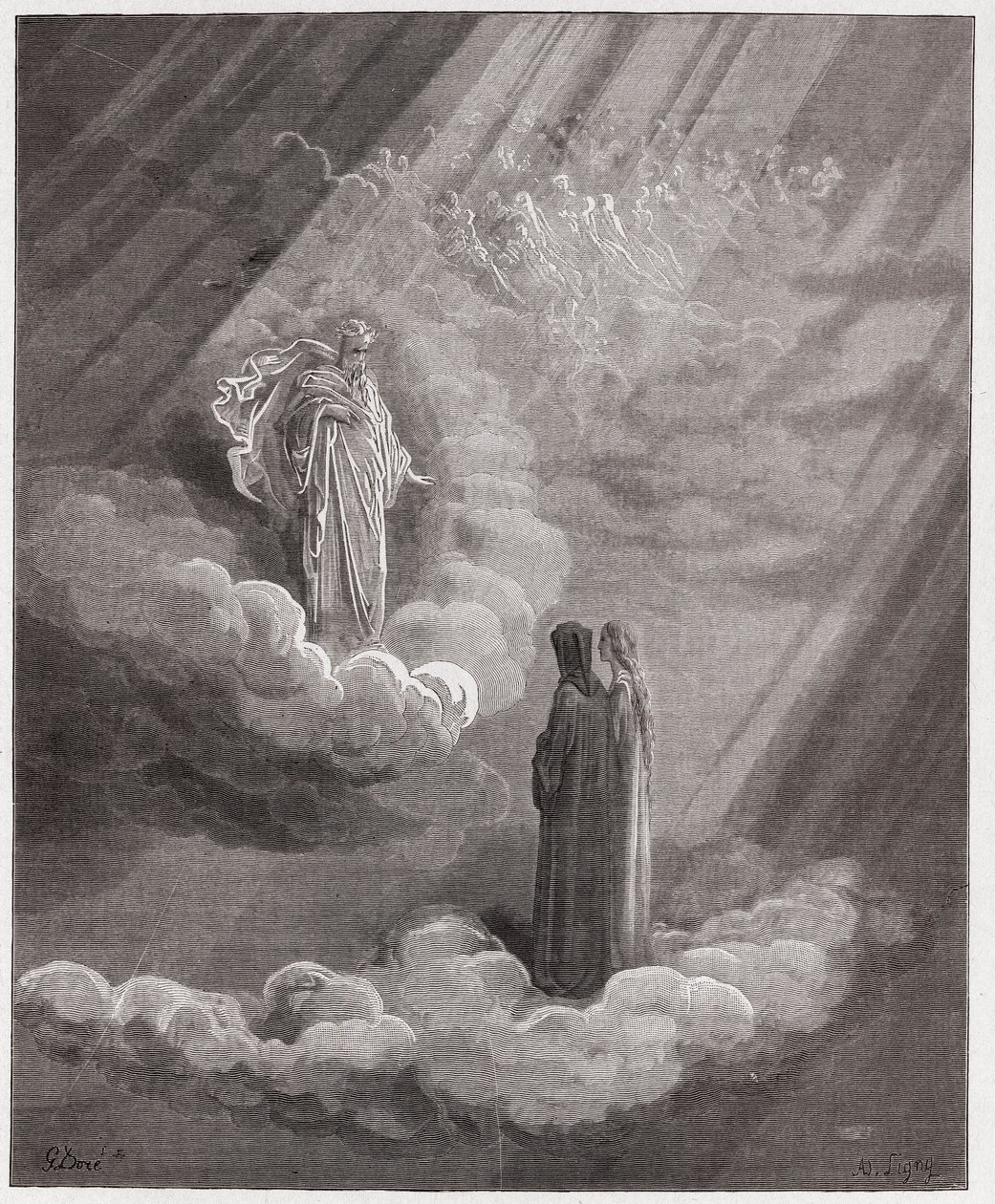 The Divine Comedy, Paradiso, Canto 16: The soul of Cacciaguida speaks of Florence - by Dante Alighieri (1265-1321) - Illustration by Gustave Dore (1832-1883) by Gustave Dore