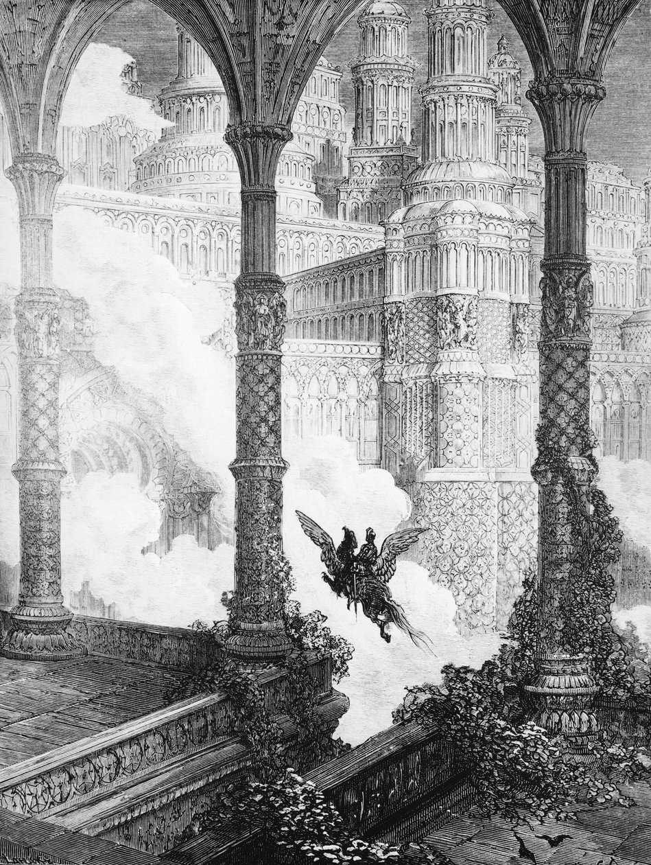 The Frenzy of Orlando by Gustave Dore