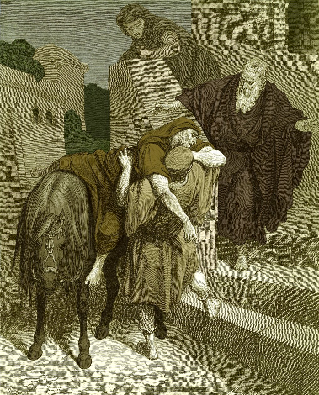 The Good Samaritan at the Inn by Gustave Dore