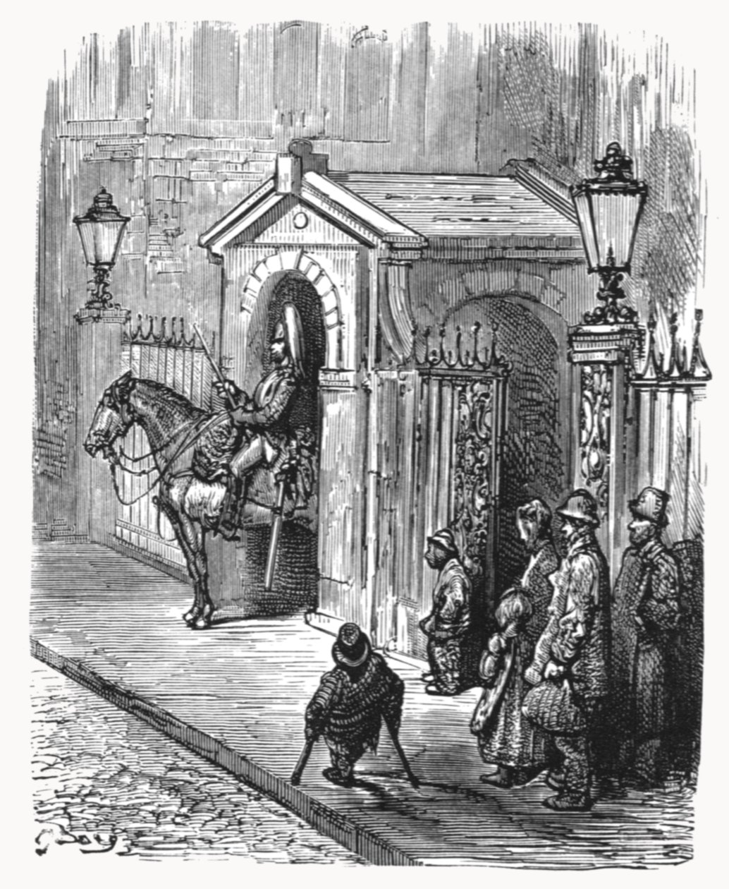 The Horse Guards, 1872 by Gustave Dore