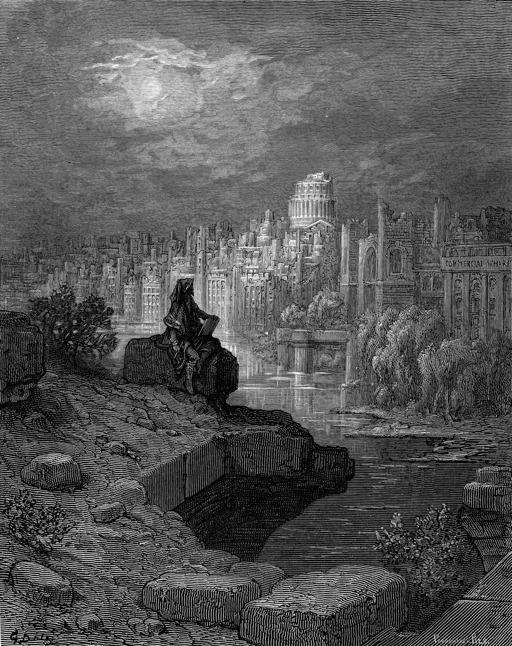 The New Zealander by Gustave Dore