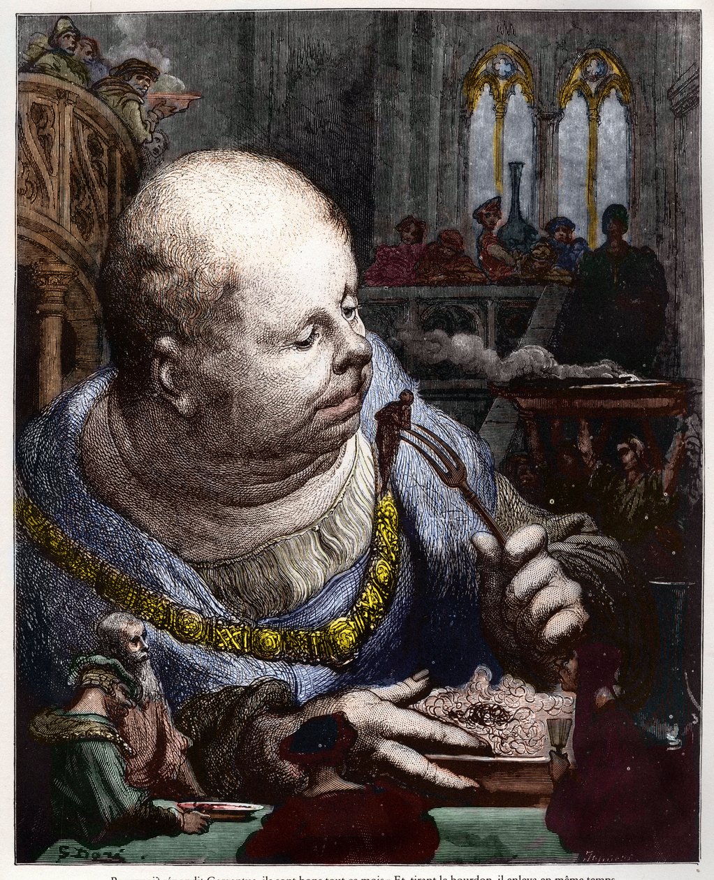 The Pilgrims are Eaten in Salads - Illustration from 