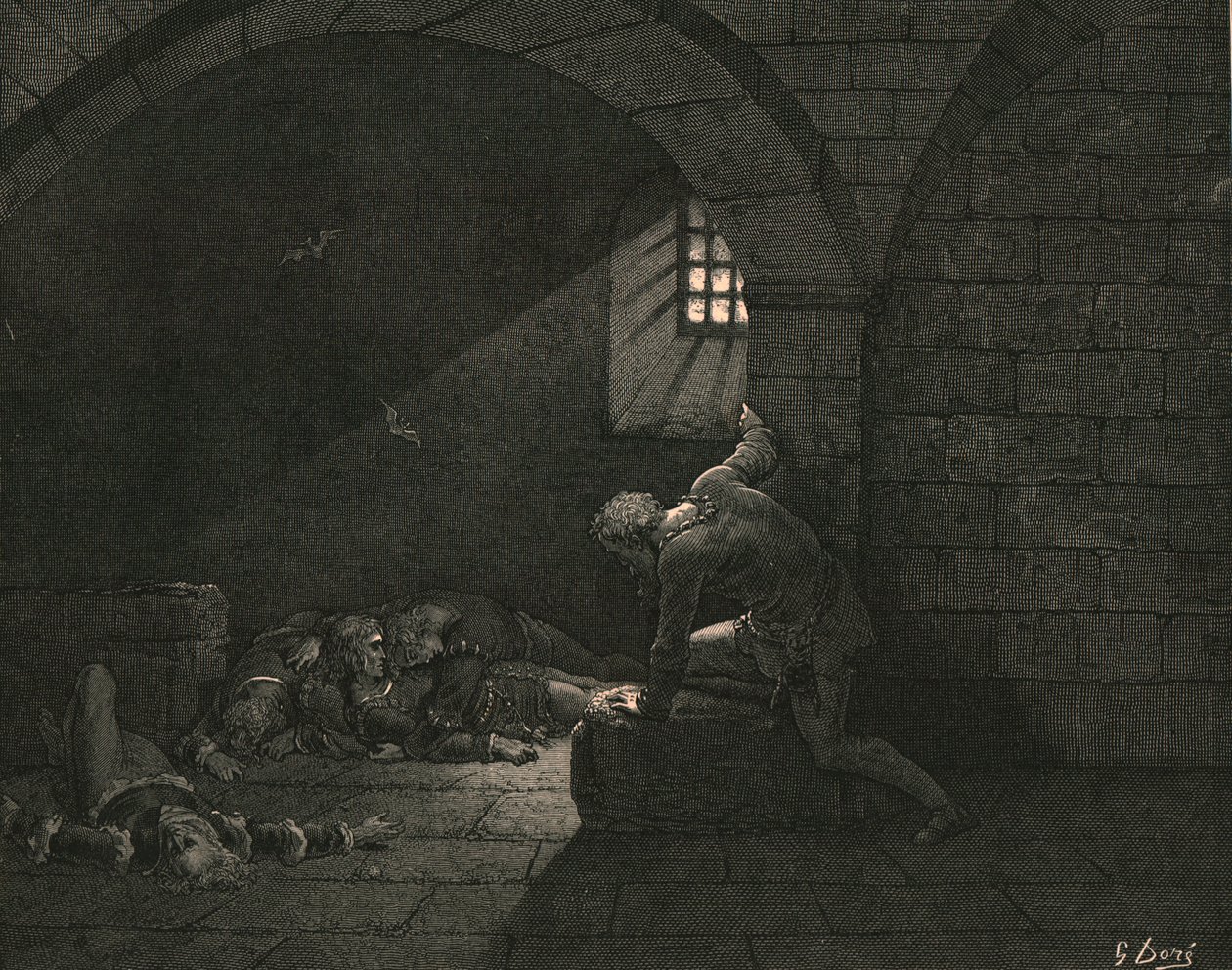 Then, Fasting Got the Mastery of Grief, c1890 by Gustave Dore