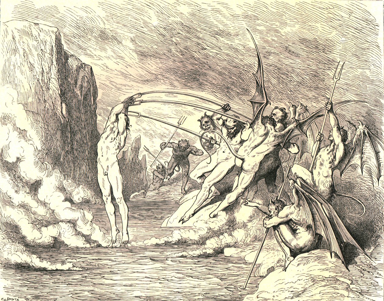 This Said, They Grappled Him with More Than Hundred Hooks, c. 1890