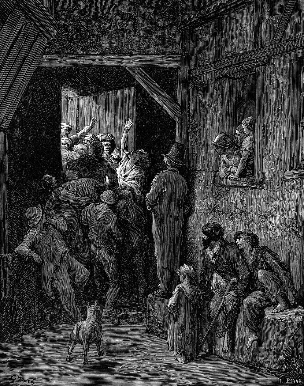 Turn Him Out, Ratcliff by Gustave Dore