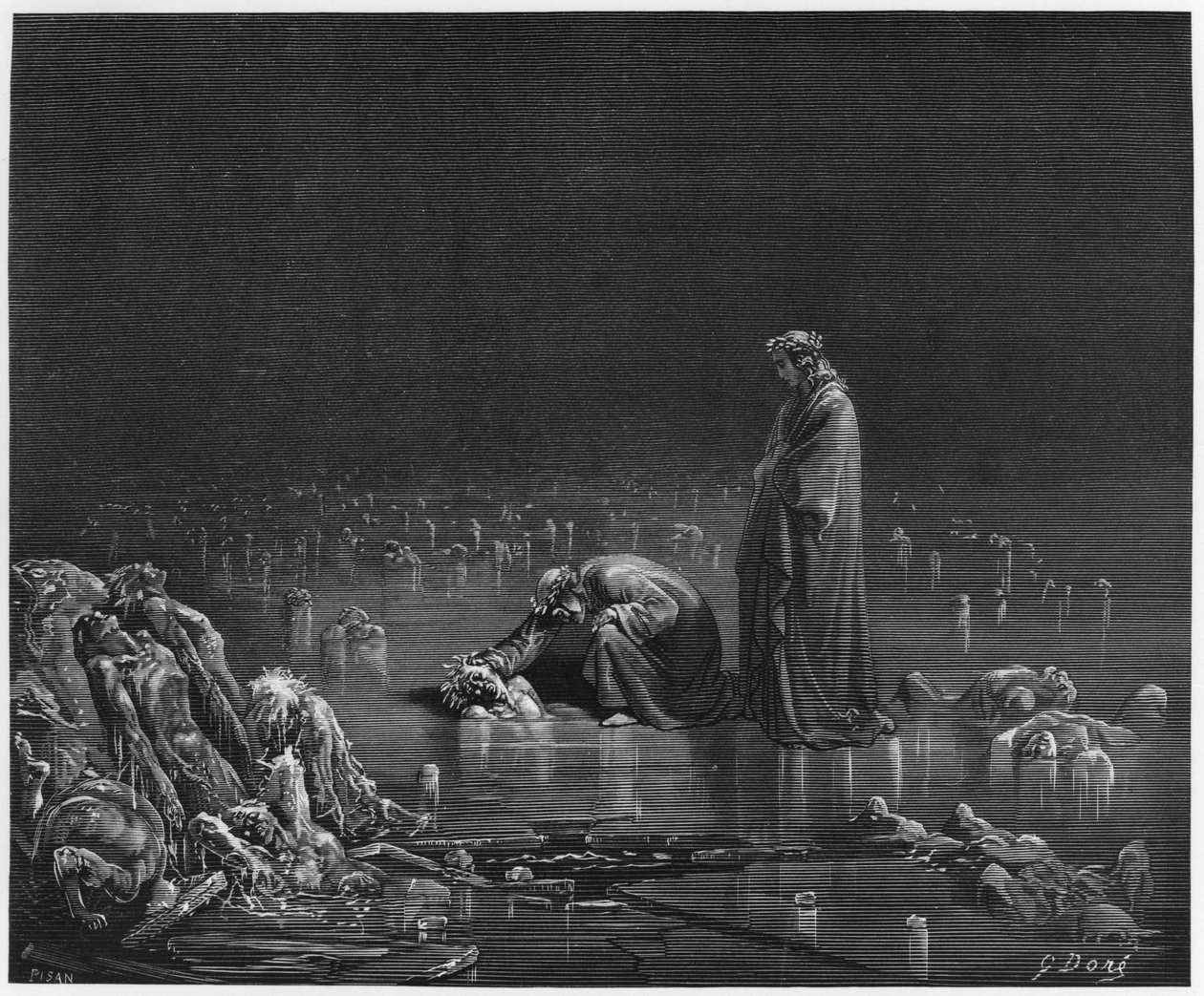 Virgil and Dante, illustration from 