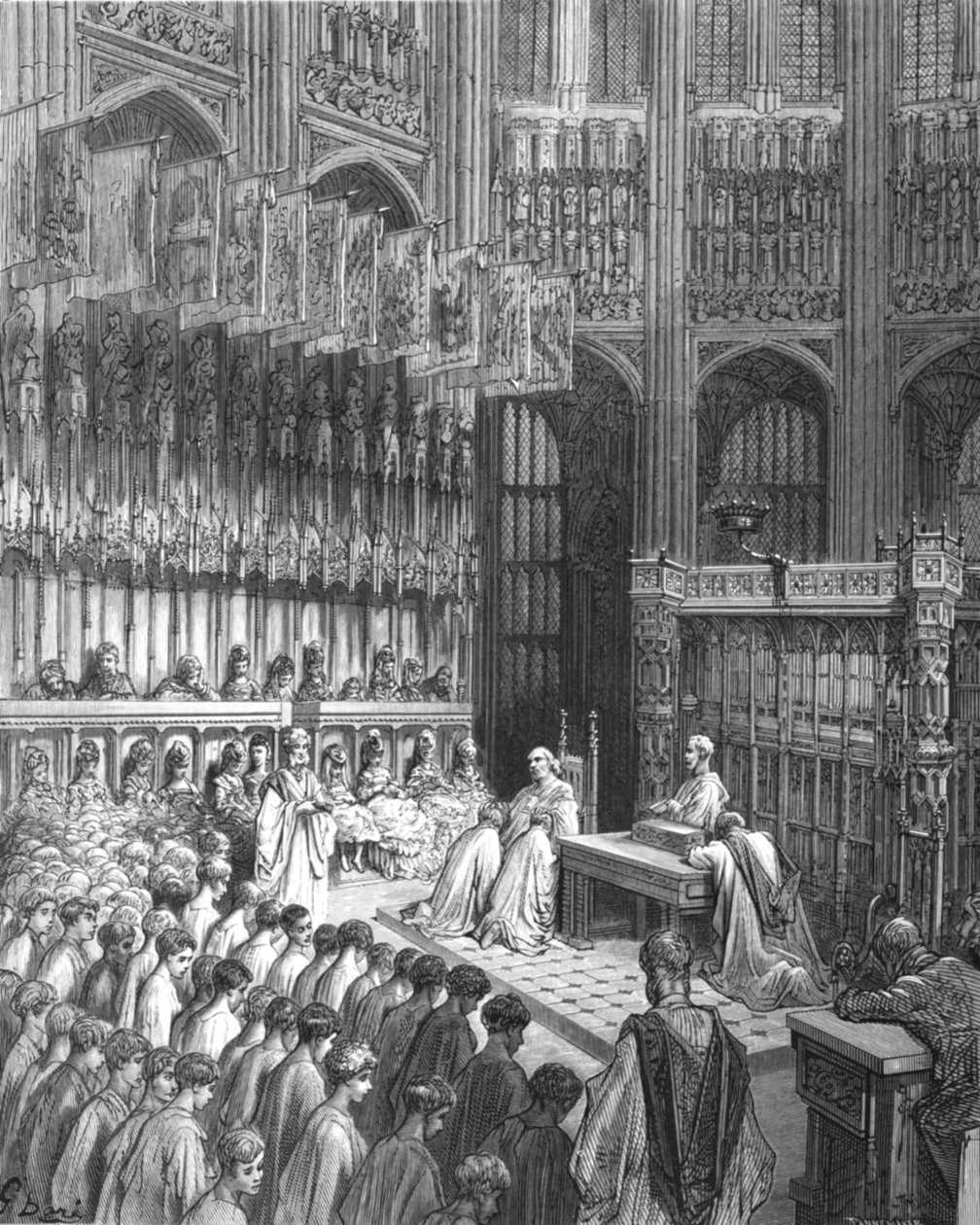 Westminster Abbey - Confirmation of Westminster Boys by Gustave Dore