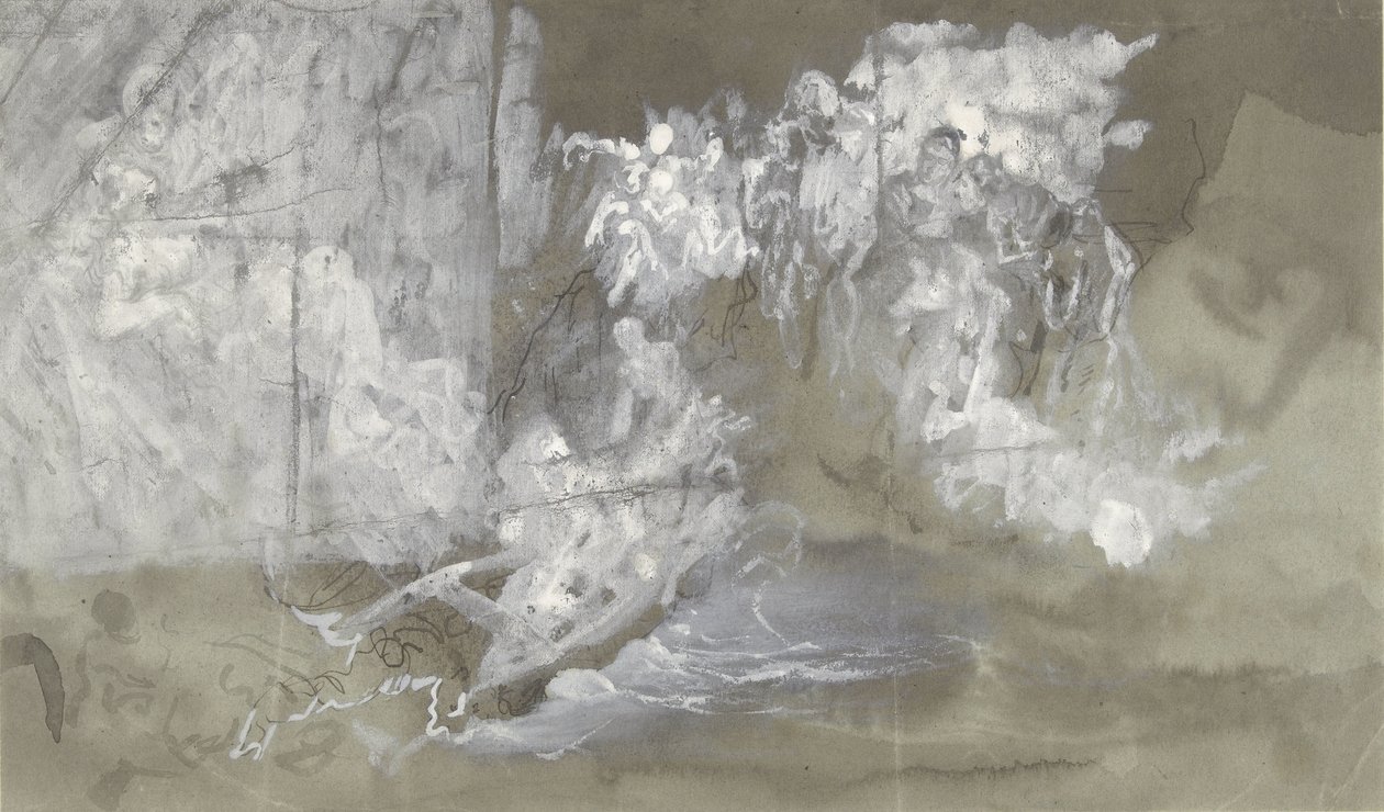 Cloud with Floating Figures by Gustave Dore