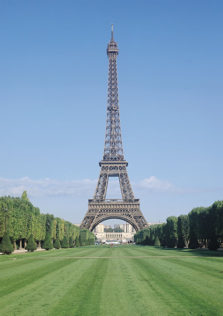 The Eiffel Tower, View Towards the Palais de Chaillot, Constructed 1887-89 by Gustave Eiffel