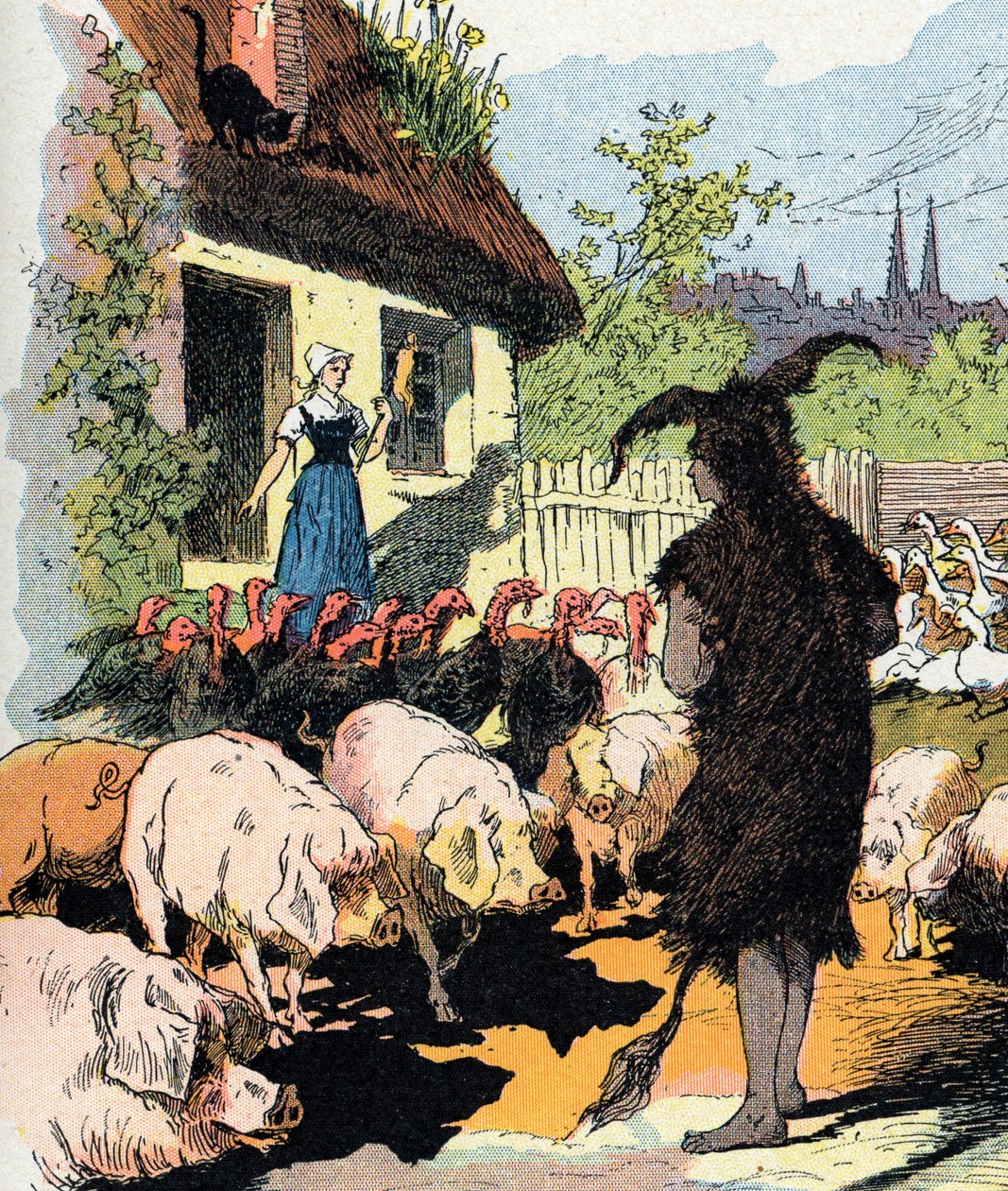 Handmaid Donkey Skin (Illustration by Gustave Fraipont for 