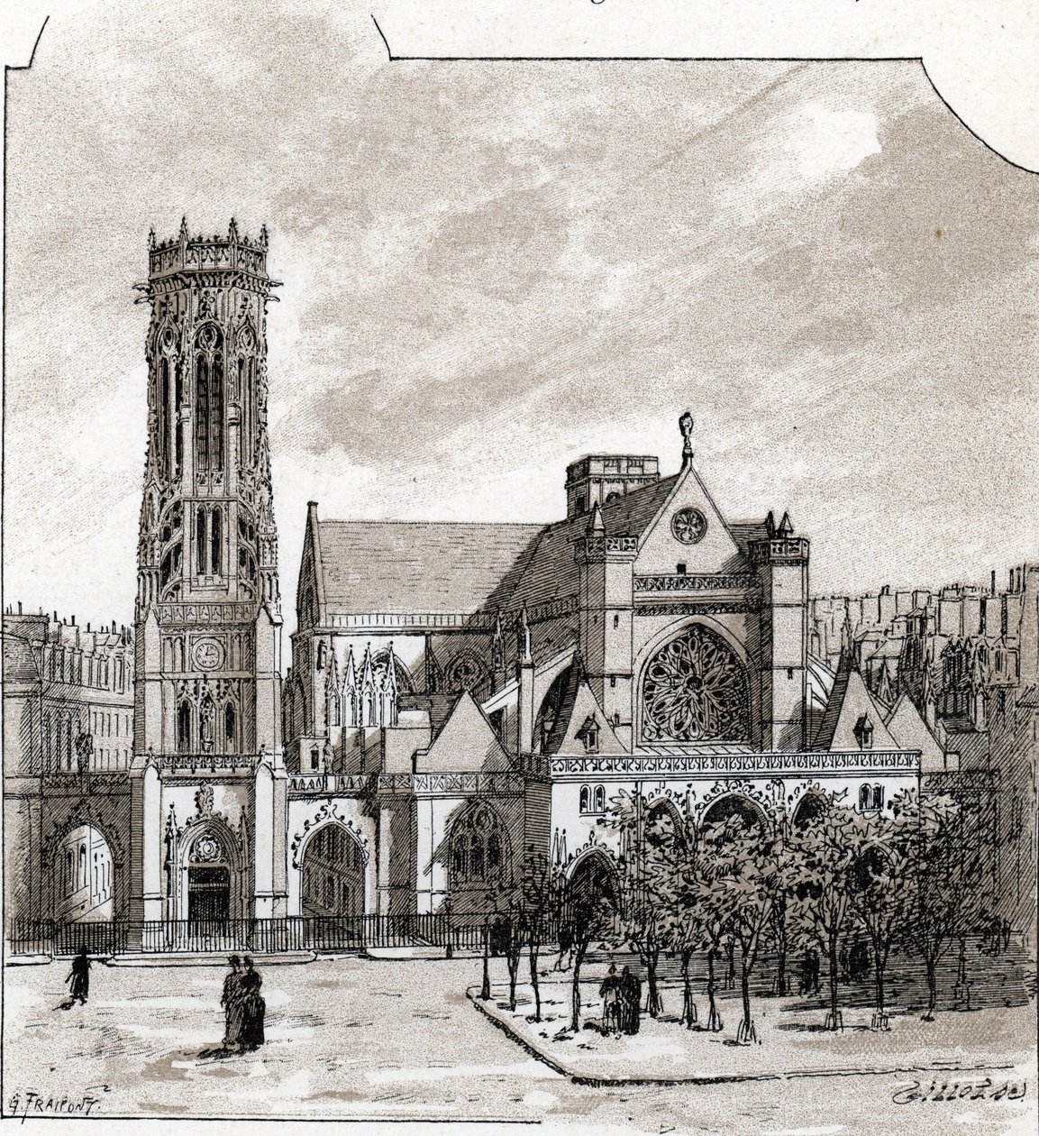 View of the Church of Saint Germain l