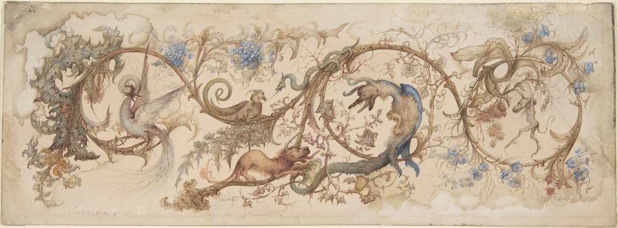 Allegory of Vices by Gustave Gustave Moreau,Moreau