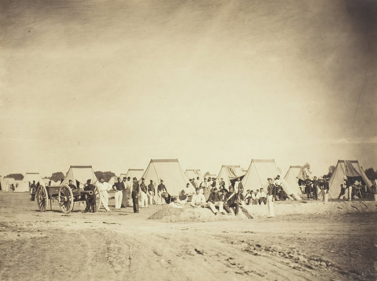 Artillery Encampment, Camp de Châlons, 1857 by Gustave Le Gray