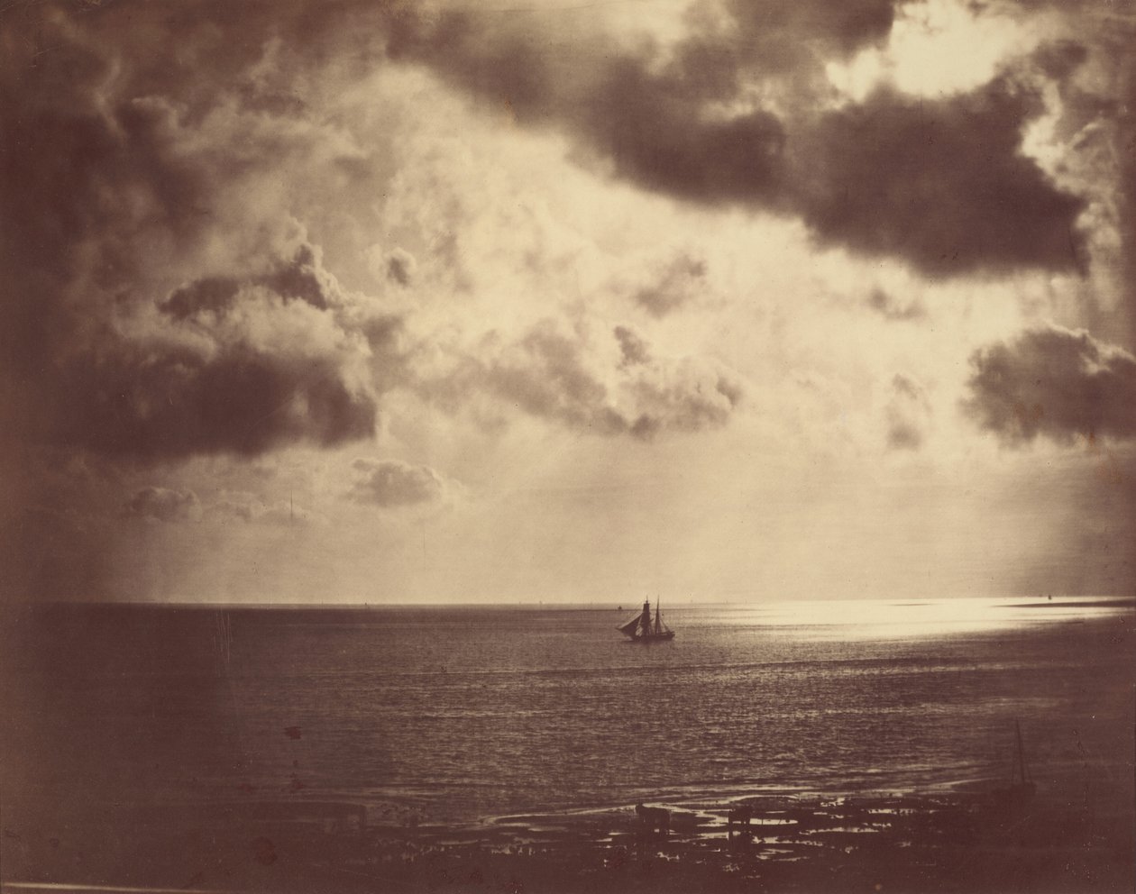 Brig on the Water, 1856 by Gustave Le Gray