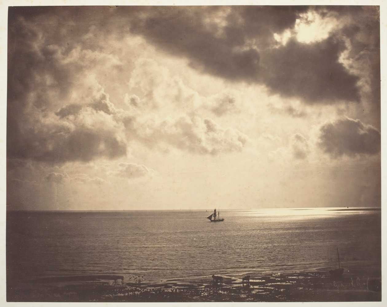 Brig on the Water, 1856 by Gustave Le Gray