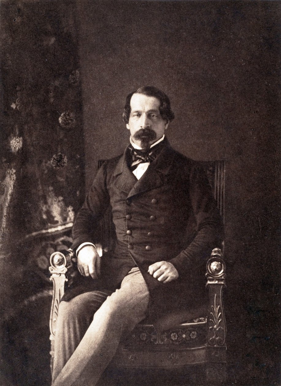 Louis Napoleon Bonaparte (1808-1873) Future Emperor Napoleon III, Here as 1st President of French Republic, Photo by Gustave Le Gray by Gustave Le Gray