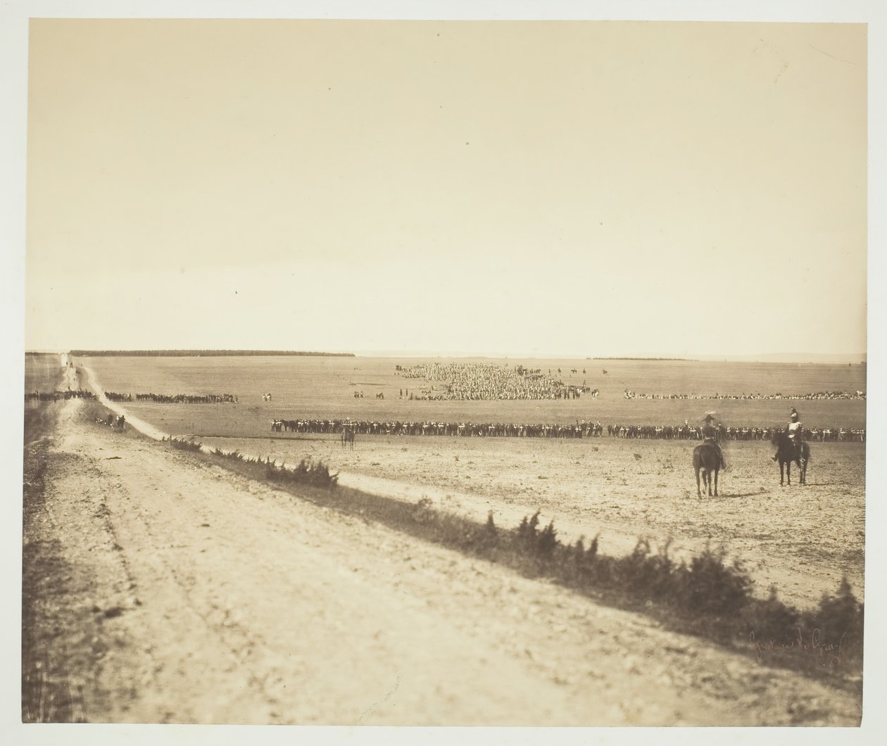 Maneuvers, Camp de Châlons by Gustave Le Gray