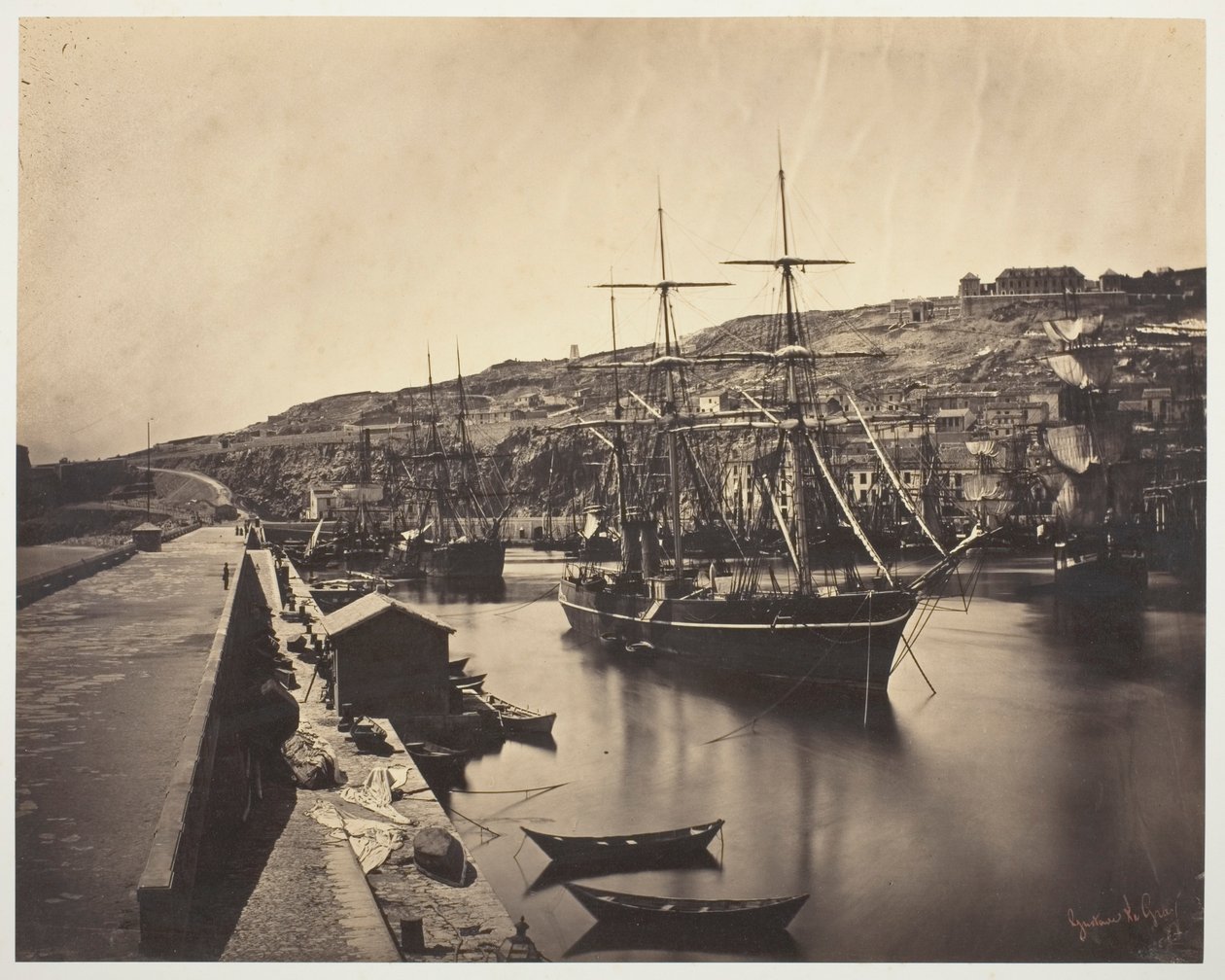 The Port and City of Sète-Mediterranean by Gustave Le Gray