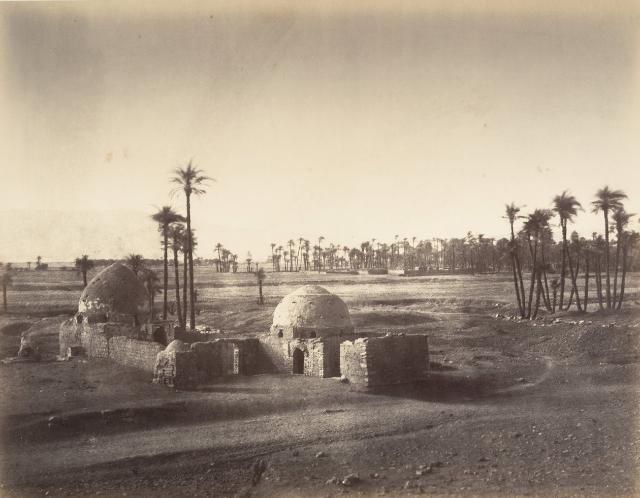 View of the Plain of Thebes taken from the Temple of Karnak, 1867 by Gustave Le Gray
