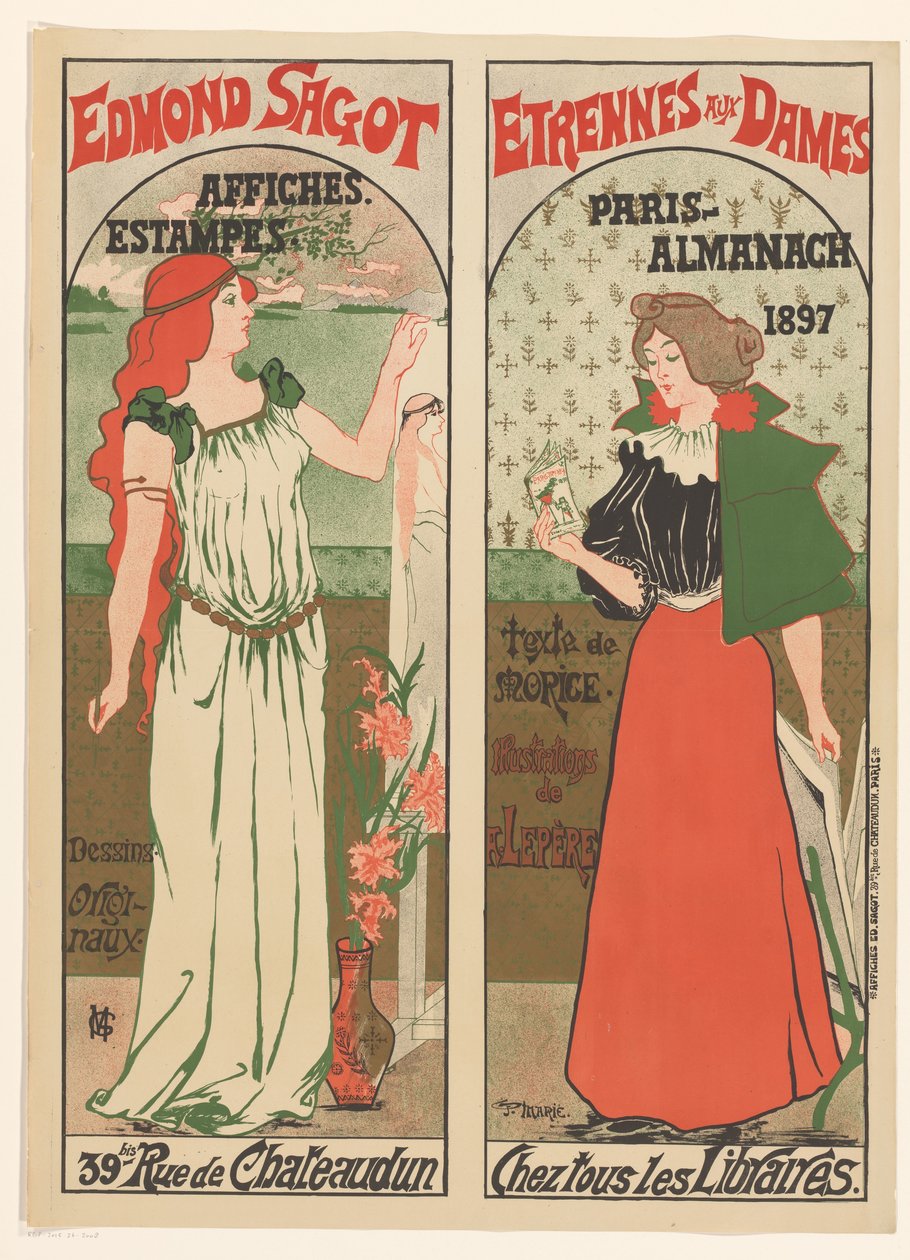 Poster of Edmond Sagot by Gustave Marie