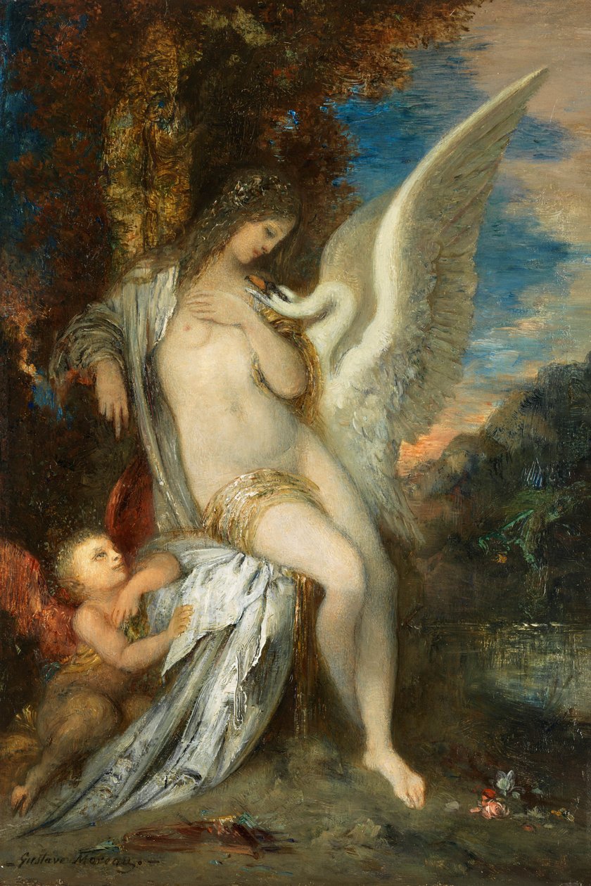 Leda, c1875 by Gustave Moreau
