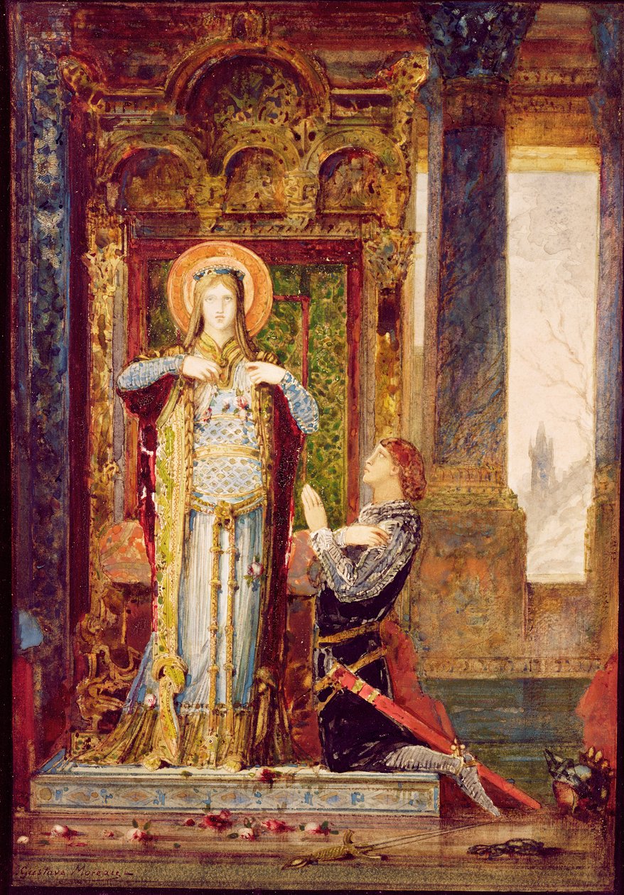 St. Elisabeth of Hungary, or The Miracle of the Roses, 1879 by Gustave Moreau