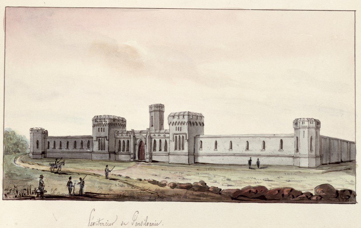 Penitentiary in Pennsylvania, 1831 by Gustave de Beaumont