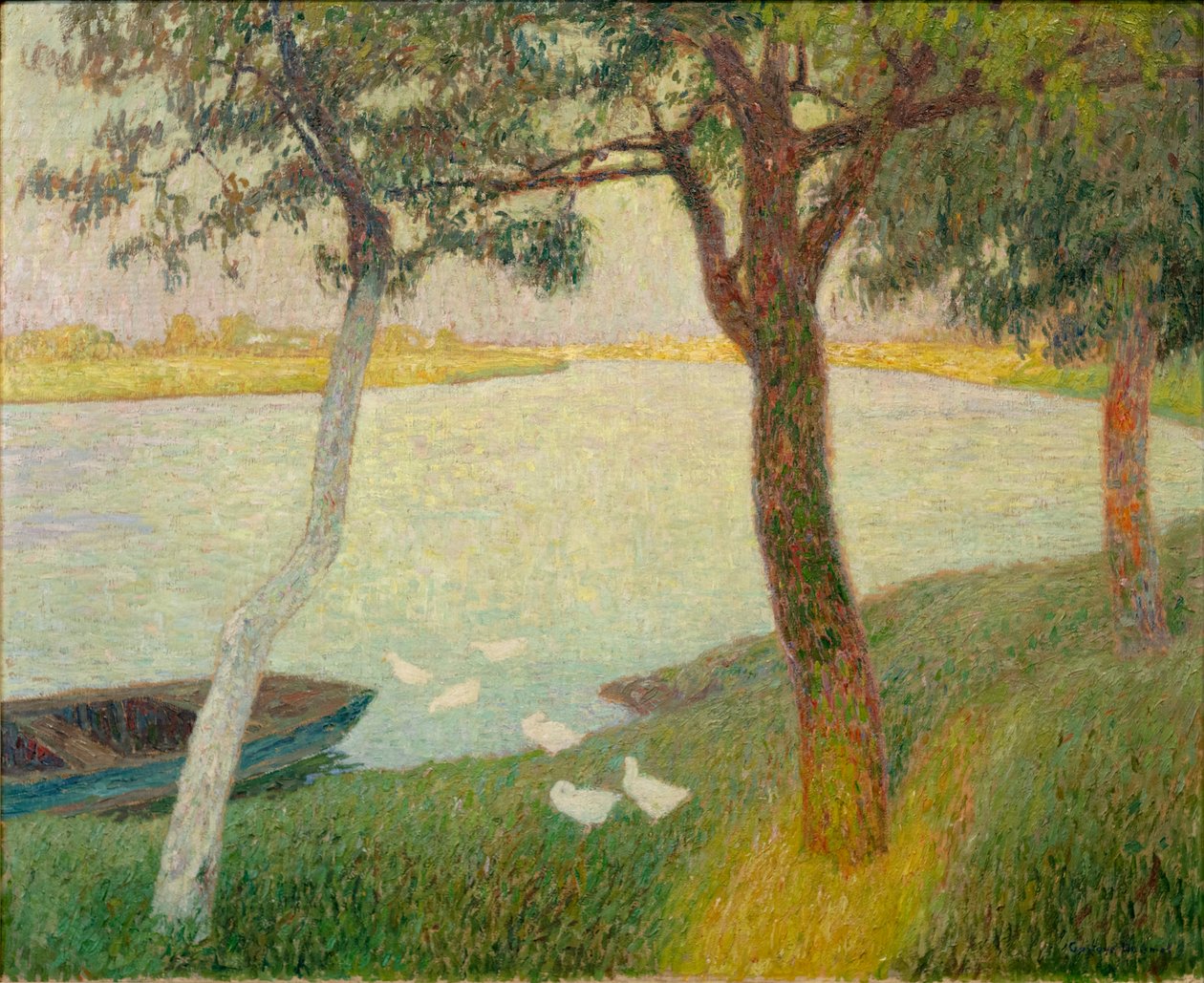 Ducks at the River Leie by Gustave de Smet