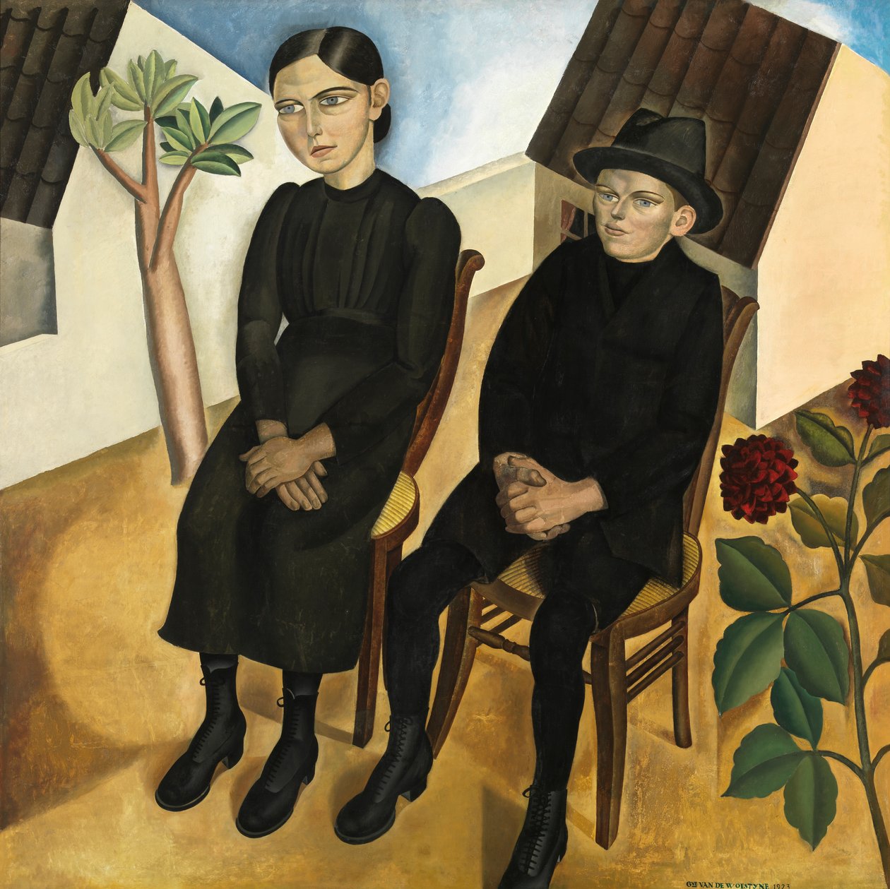 Gaston and his Sister by Gustave Van de Woestyne
