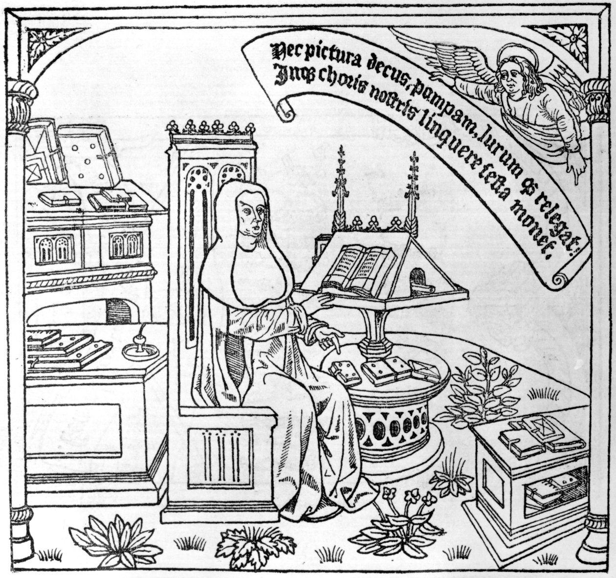 Illustration for the Danse Macabre, Published Paris, 1485 by Guy Marchant