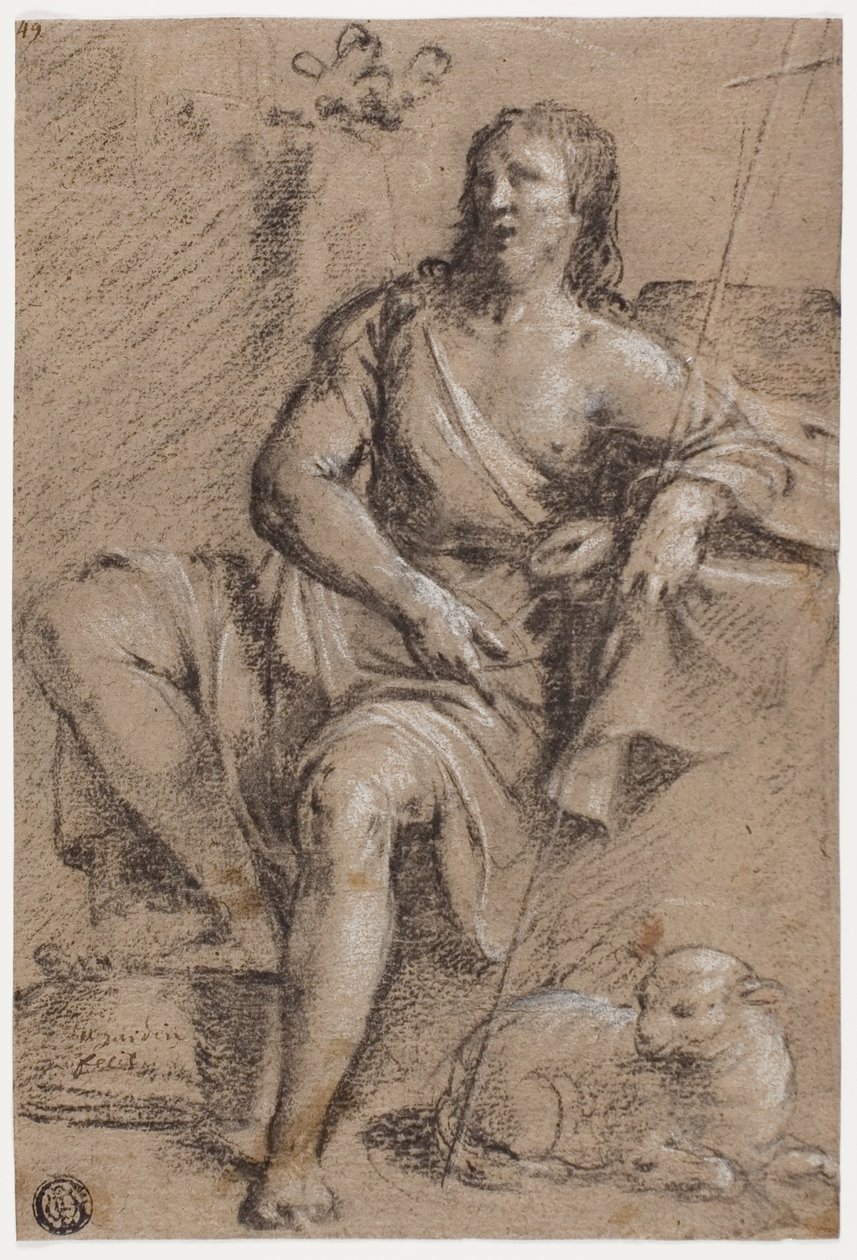 Saint John the Baptist or Christ the Good Shepherd by Guy Francois