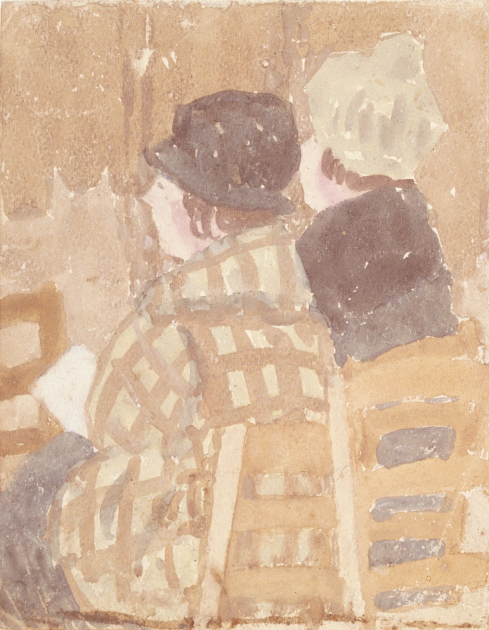 Two Women Seated in Church by Gwen John