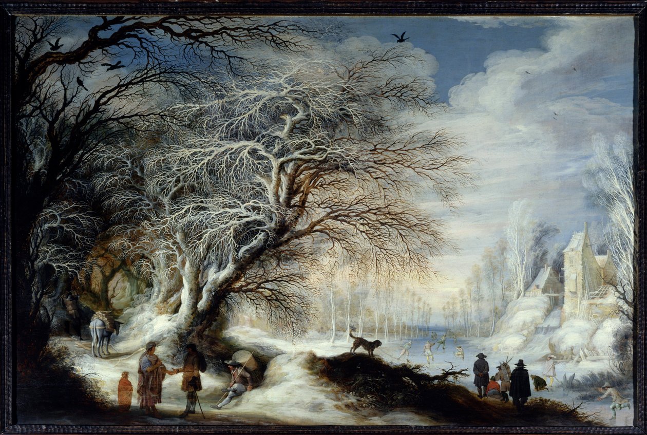 Winter Landscape by Gysbrecht Lytens or Leytens