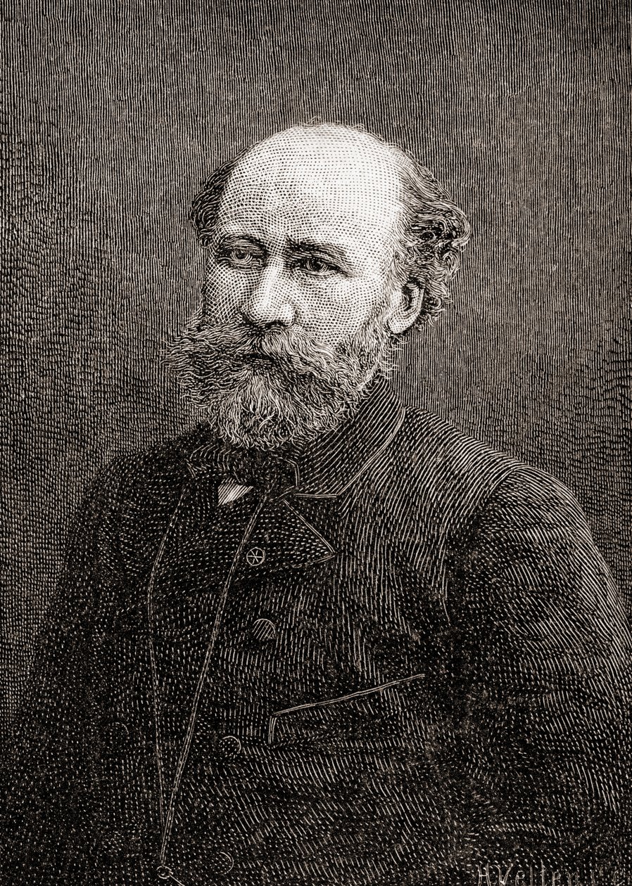 Octave Feuillet, from The Century Illustrated Monthly Magazine, published 1884 by H. Velten