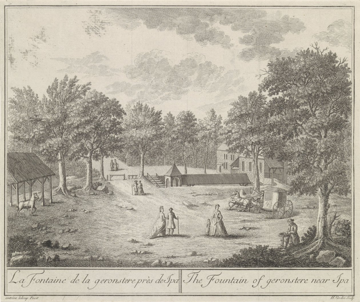 The Fountain of Geronstere near Spa by H.J. Godin