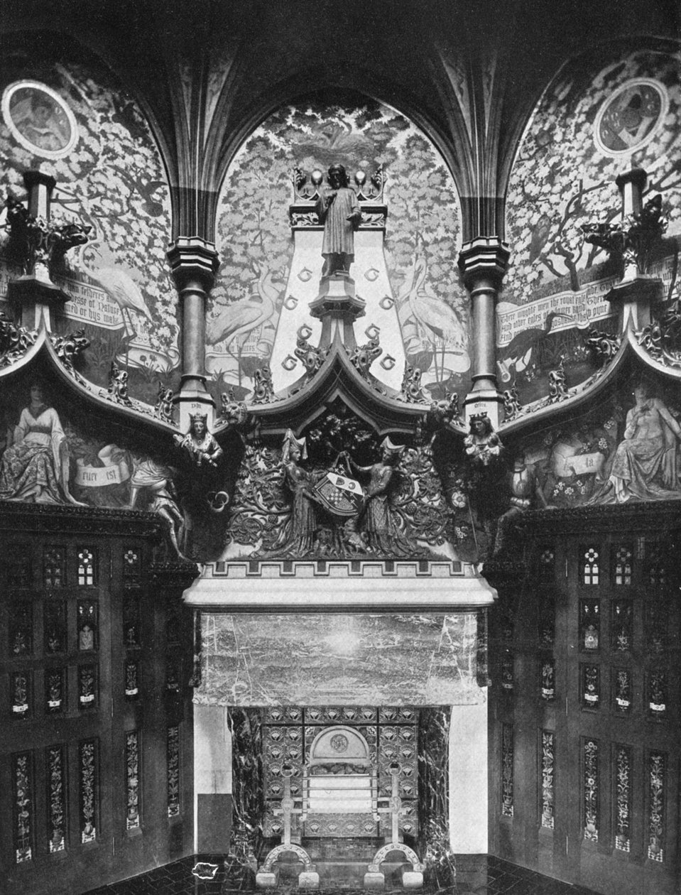 The Chaucer Room, Cardiff Castle, Wales by HN King
