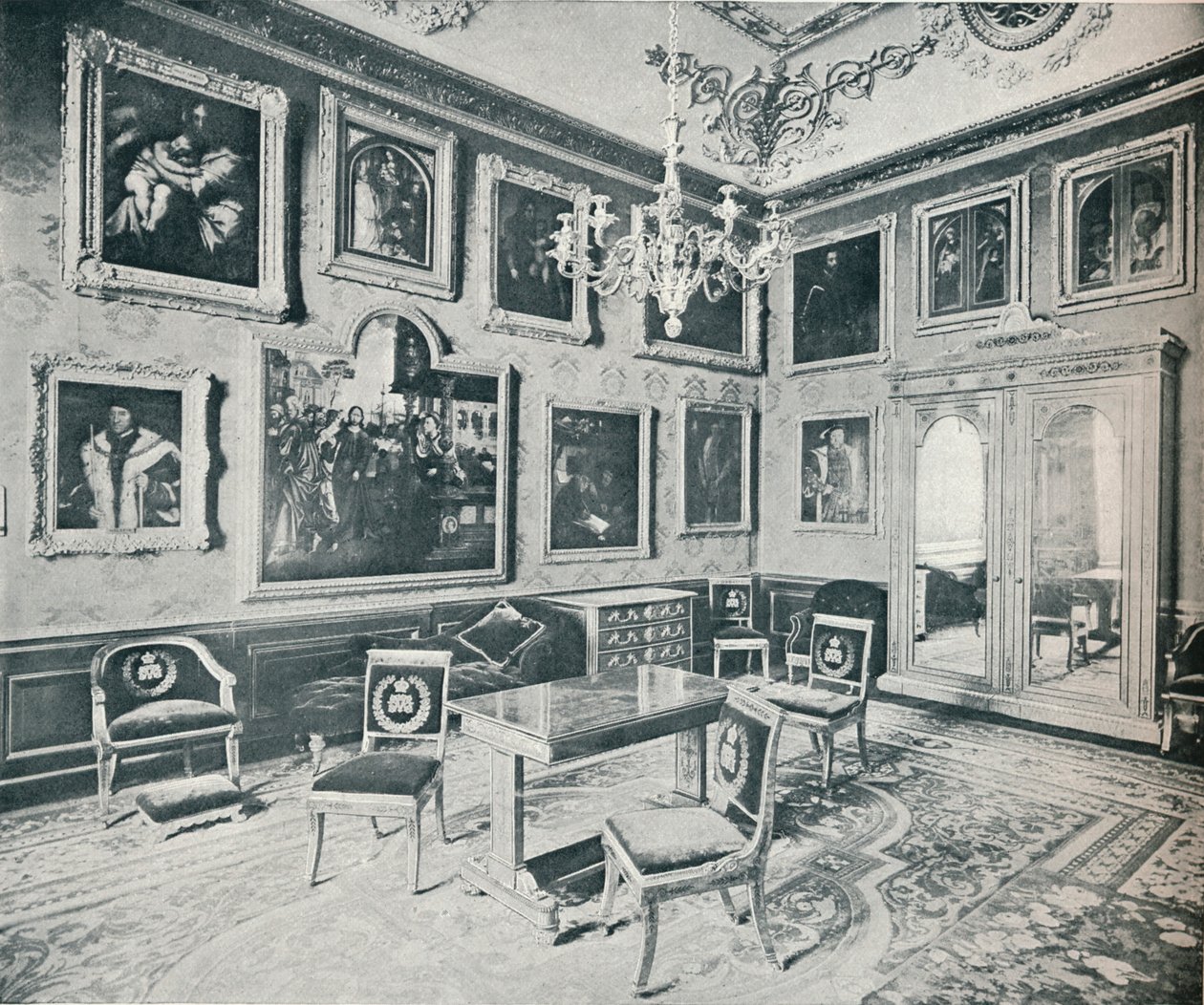 The State Dressing Room at Windsor Castle, c1899, 1901 by HN King