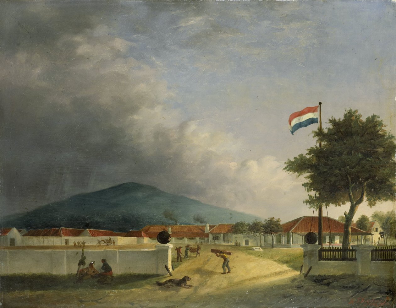 The Kedawong Sugar Factory near Pasuruan, Java by H.Th. Hesselaar