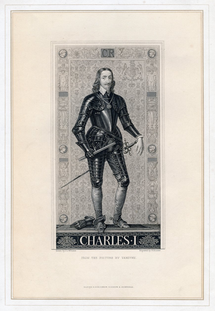 Charles I of England, 19th Century by H. Bourne