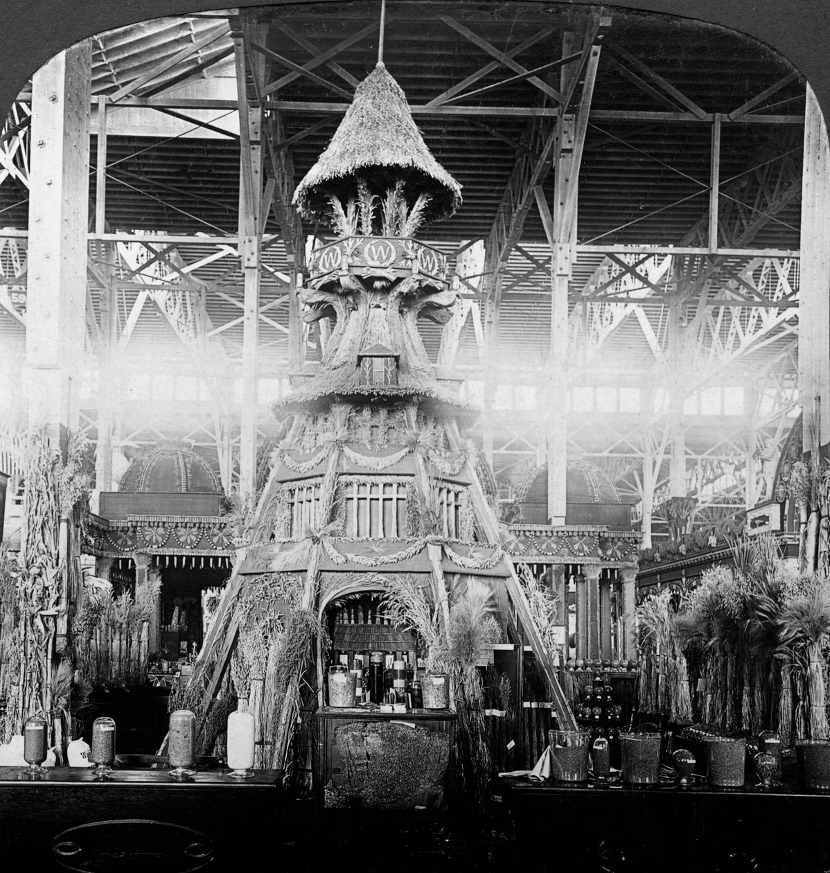State of Washington Grain Exhibit, Agriculture Building, Louisiana, USA by H. C. White