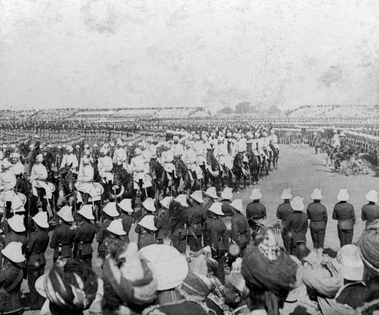 The Imperial Cadet Corps Escorting Their Majesties into the Durbar Arena, Delhi, India by H. D. Girdwood