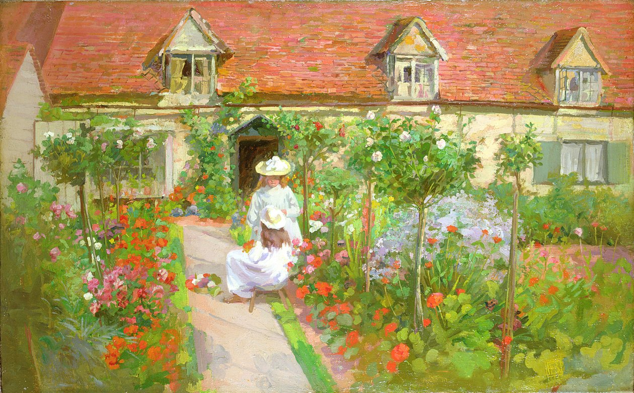 Cottage Garden, Summer by H. Francis Bate