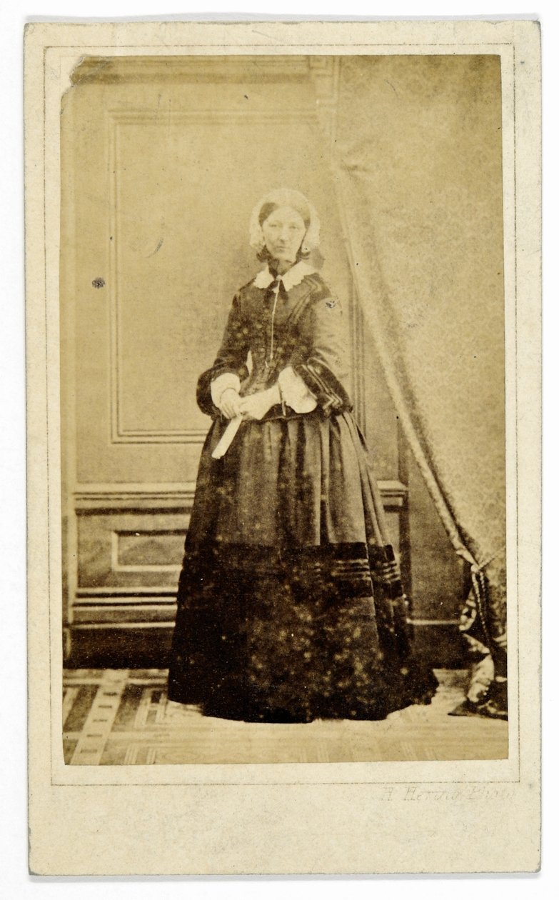 Carte-de-visite of Florence Nightingale, c.1858 by H. Hering