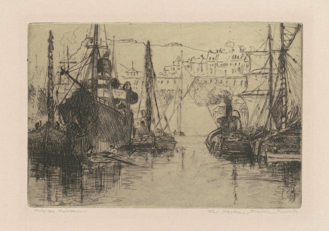 The Harbor, Quebec, Canada by H. Ivan Neilson